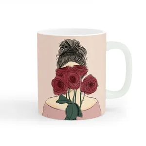 ماگ طرح دخترانه جذاب کد wall-8400