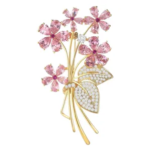 گل سینه زنانه شهر جواهر مدل SJ-BR041