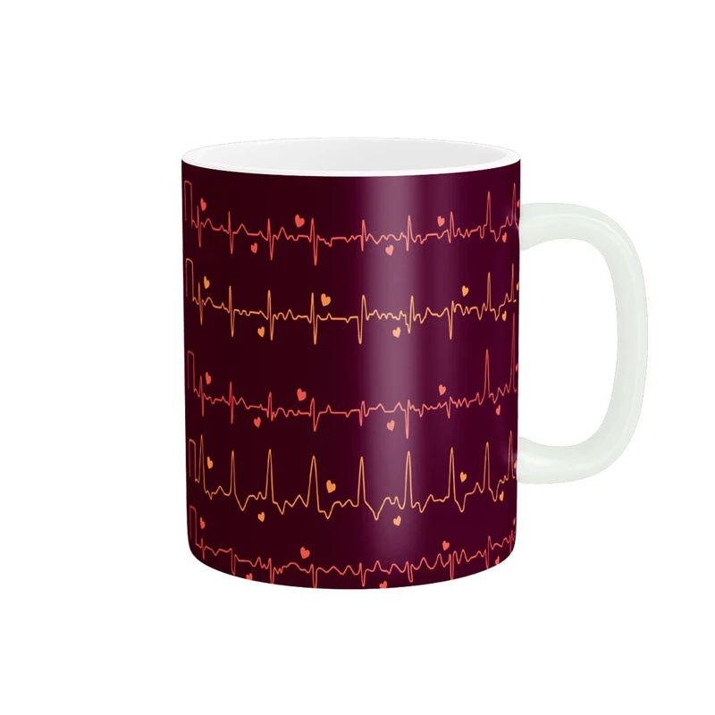 ماگ پادآفرین مدل عشق طرح قلب LOVE کد p6349