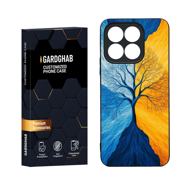 کاور گارد قاب مدل دورژله ای هنری مناسب برای گوشی موبایل آنر X8b 4G