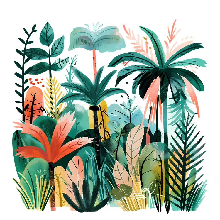 استیکر پارچه و لباس پاد آفرین مدل کارتونی طرح درخت کد S2914