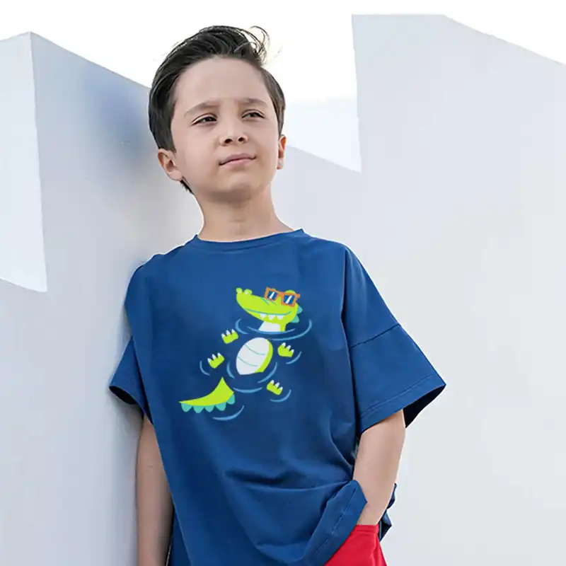 تی شرت آستین کوتاه پسرانه مدل MDSS-CG3643