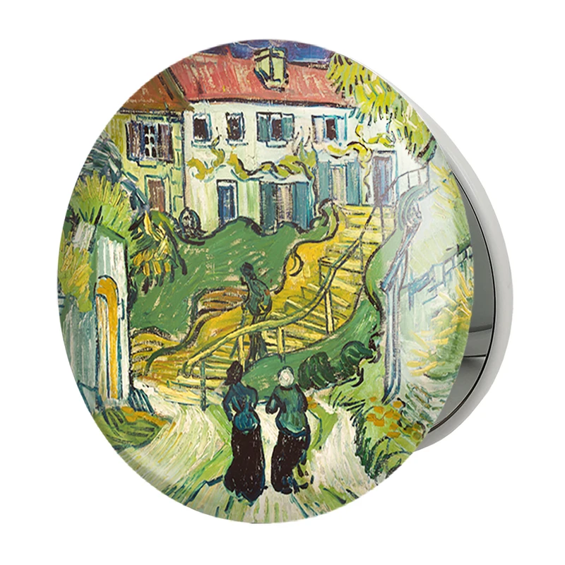 آینه جیبی خندالو طرح راه پله در اوور ونسان ونگوگ (Van Gogh) مدل تاشو کد 36826