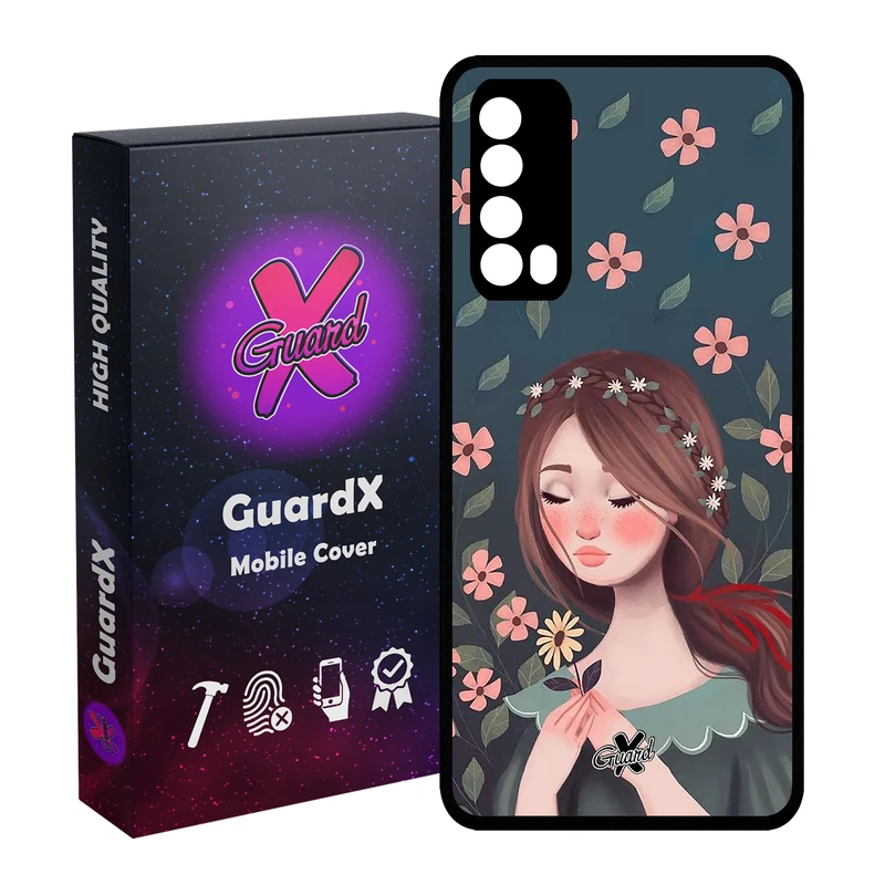 کاور گارد ایکس طرح Girl مدل Glass10332 مناسب برای گوشی موبایل هوآوی Y7A / P Smart 2021