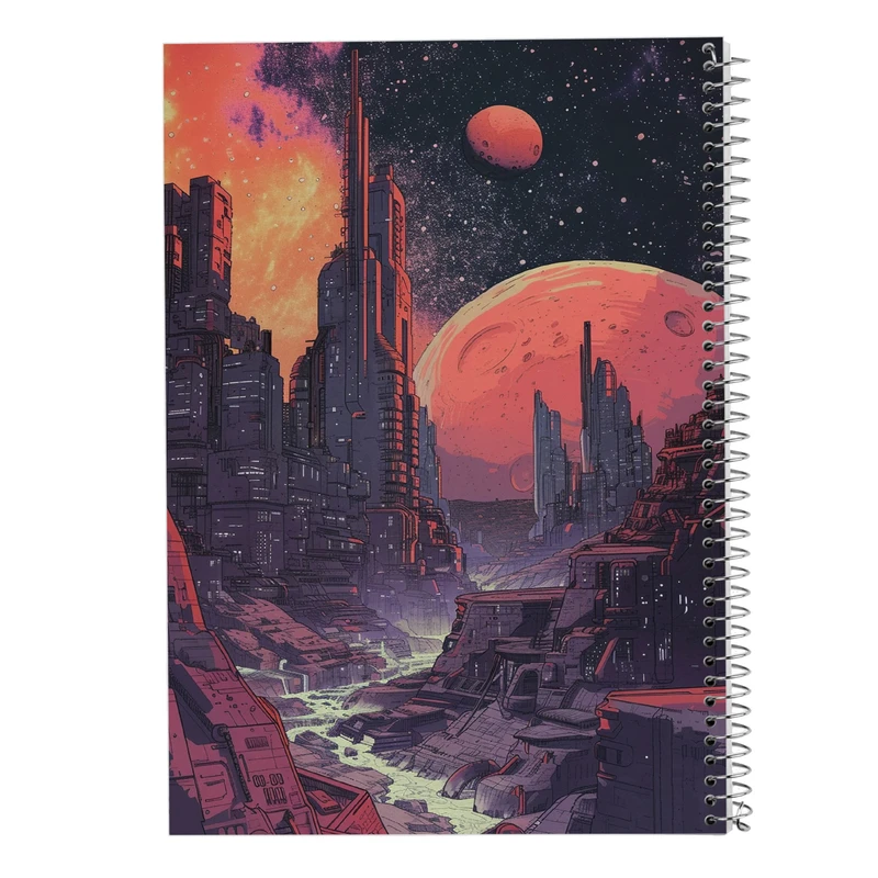 دفتر مشق 50 برگ مدوپد مدل ماه کد DF15492