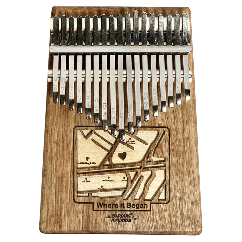 کالیمبا چوب گردوی باروک مدل مکان انتخابی اولین دیدار