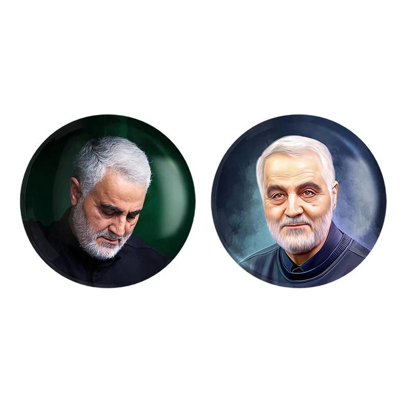 مگنت خندالو طرح سردار قاسم سلیمانی کد 1260112603 مجموعه 2 عددی