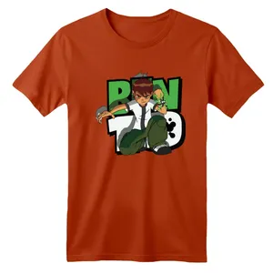 تی شرت آستین کوتاه بچگانه مدل بن تن کد ۶ رنگ آجری