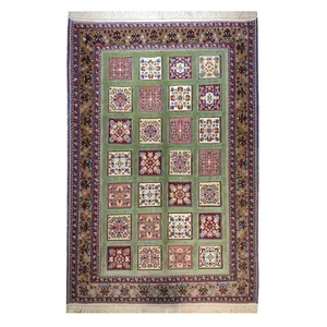 گلیم فرش دستباف دو متری طرح خشتی مدل AA