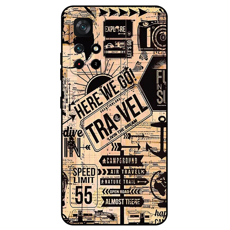 کاور مگافون طرح مسافرت مدل 8098 مناسب برای گوشی موبایل شیائومی Poco M4 Pro 5G