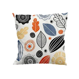 کوسن پاد آفرین مدل گل و برگ فانتزی کد DKK74