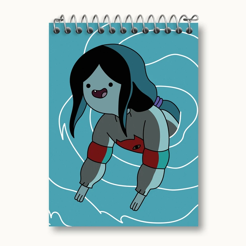 دفتر یادداشت 50 برگ خندالو مدل مارسلین وقت ماجراجویی Adventure Time کد 20802