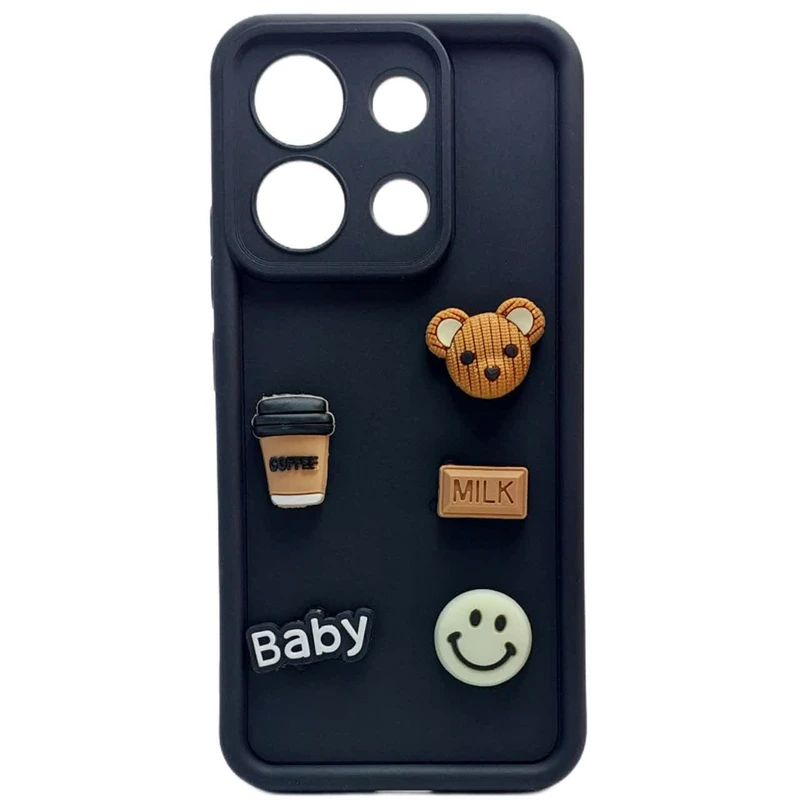 کاور قاب آوش طرح عروسکی مدل دخترانه 1 مناسب برای گوشی موبایل شیائومی REDMI NOTE13 4G