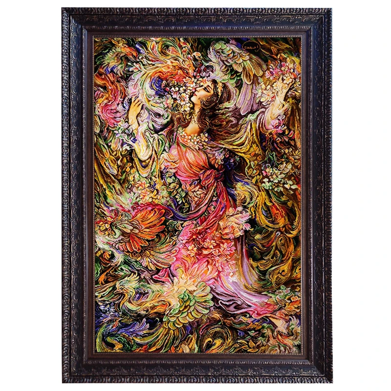 تابلو فرش دستبافت طرح بوی بهاری مدل 183