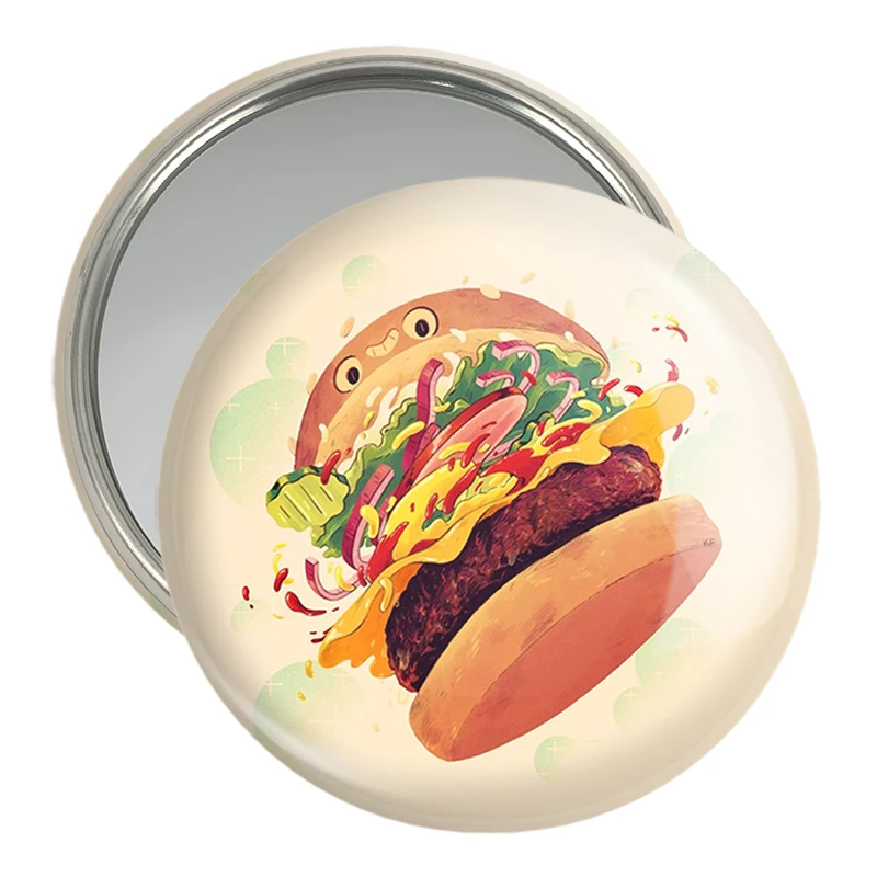 آینه جیبی خندالو مدل فست فود کد 31055