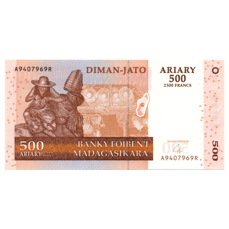 اسکناس تزیینی مدل ماداگاسکار 500 آریاری