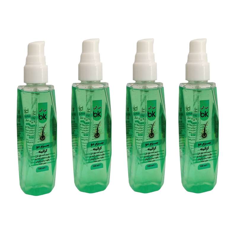 سرم مو بی کی مدل کراتین حجم 100 میلی لیتر مجموعه 4 عددی