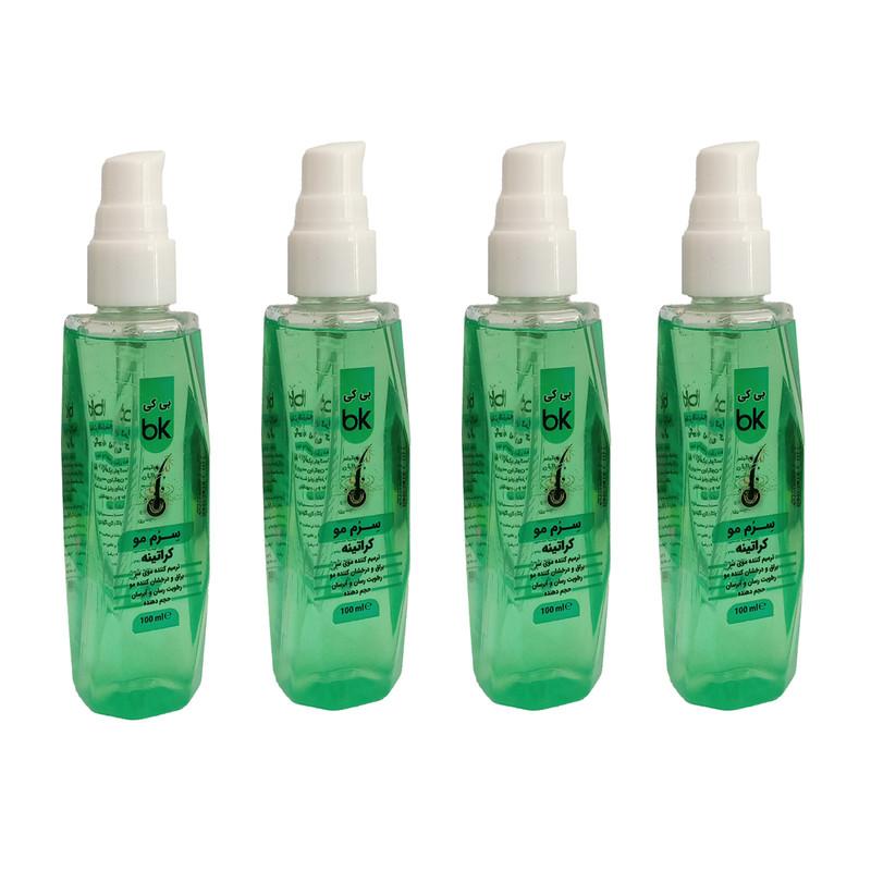 سرم مو بی کی مدل کراتین حجم 100 میلی لیتر مجموعه 4 عددی