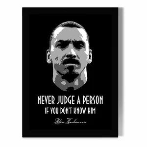 تابلو مدل دیواری طرح زلاتان ابراهیموویچ Zlatan Ibrahimović کد FD472