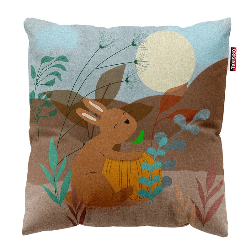 کوسن کودک پاد آفرین مدل خرگوش فانتزی کد k258 سایز 30*30 سانتی متر