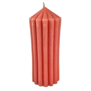 شمع مدل استوانه ای طرح شیاردار