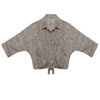 شومیز آستین سه ربع یقه برگردان زنانه مدل g-1tk