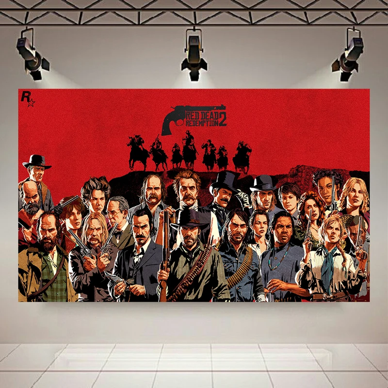 استیکر طرح گیم Red Dead Redemption 2 مدل کاراکترها کد AR32233