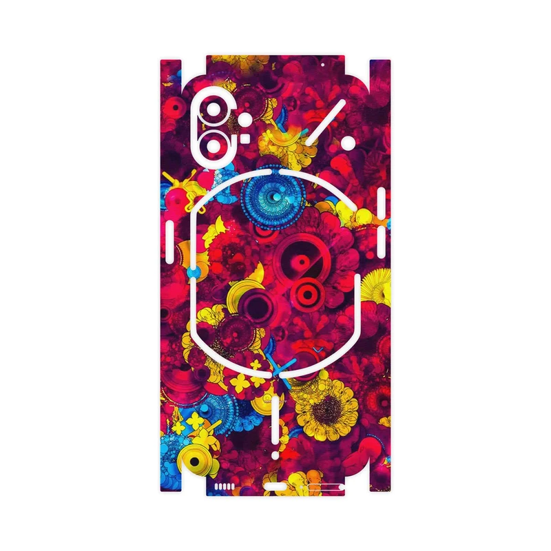 برچسب پوششی ماهوت مدل Vector Flower Garden Digital Art-FullSkin مناسب برای گوشی موبایل ناتینگ Phone 1