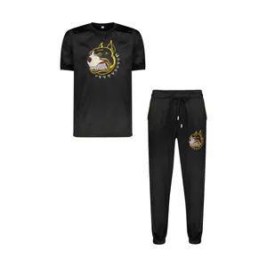 ست تی شرت و شلوار مردانه طرح بولداگ کد BB12