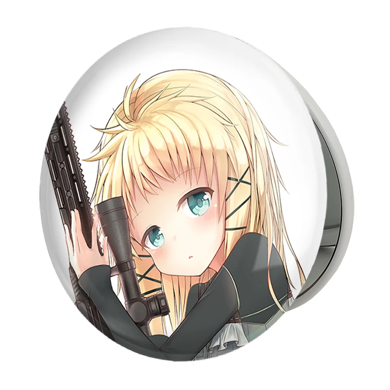 آینه جیبی خندالو طرح تینا انیمه گلوله سیاه مدل تاشو کد 35814