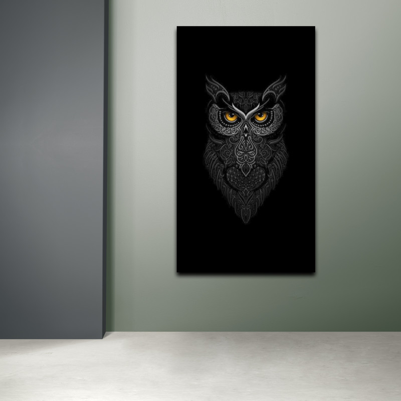 تابلو شاسی مدل دکوراتیو طرح جغد کد 06