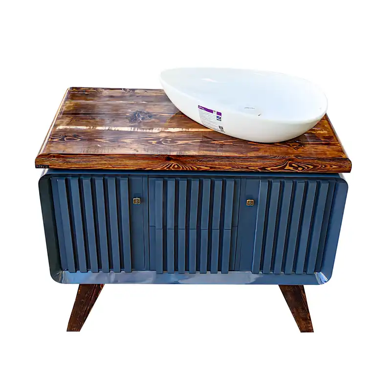 ست کابینت و روشویی سیتکا مدل TZ-sib001/100 به همراه آینه