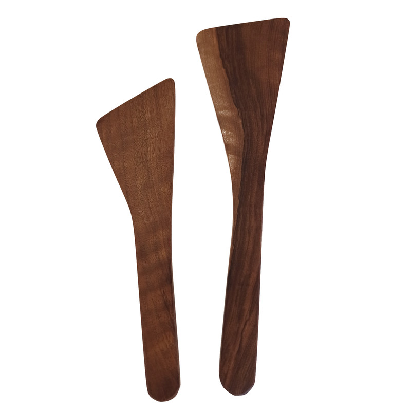 کفگیر چوبی مدل نرگس کد 201 مجموعه 2 عددی
