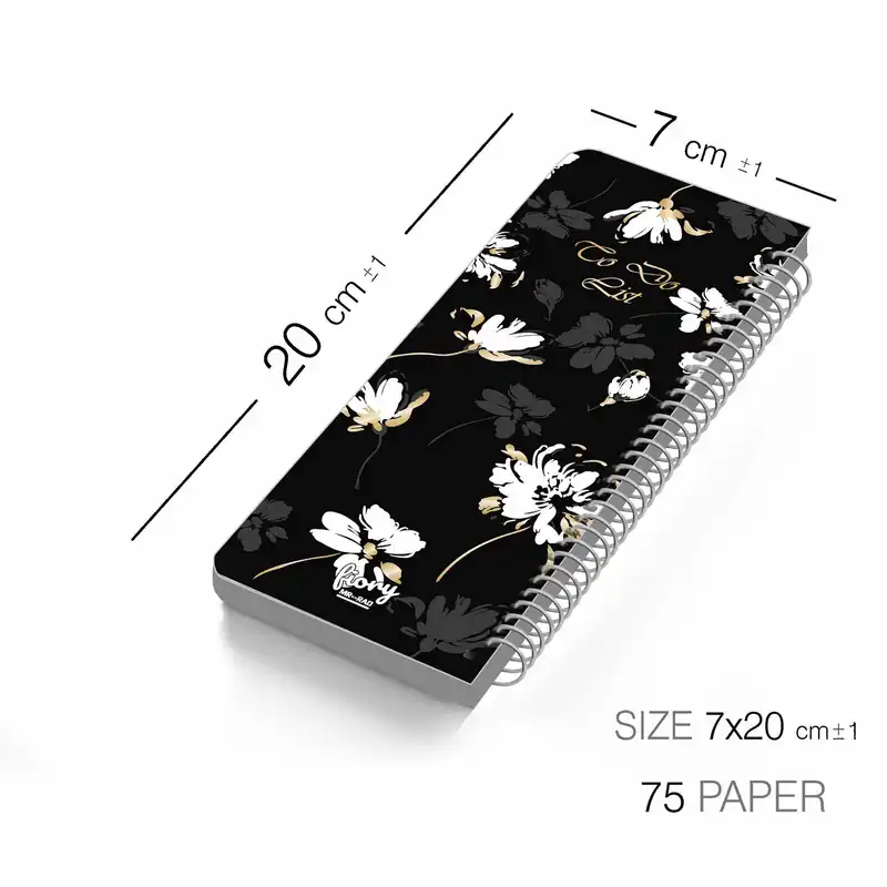 دفترچه یادداشت مستر راد مدل to do list طرح گل آرزوها کد fiory 1825