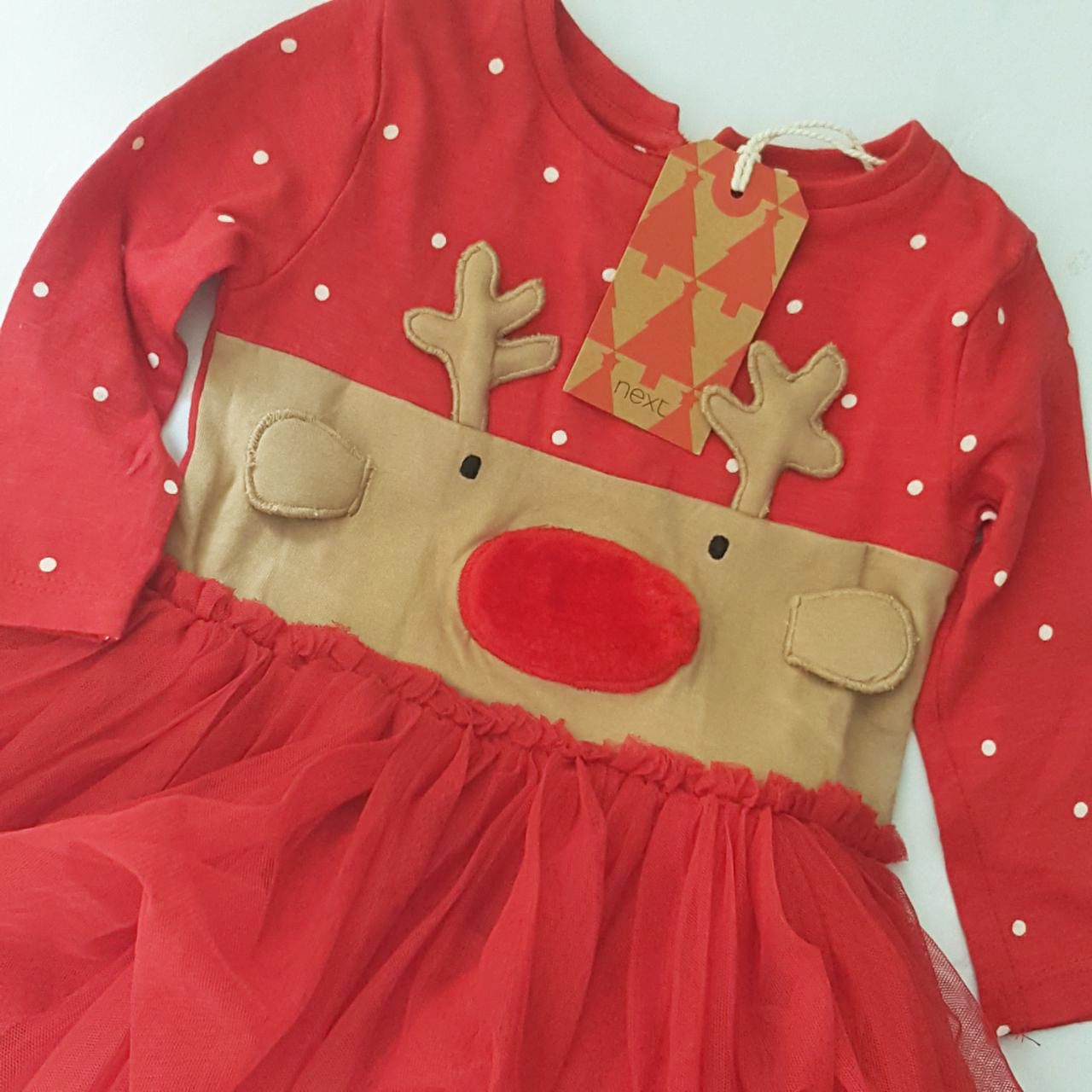 پیراهن دخترانه نکست مدل کریسمس کد ma-130 -  - 5