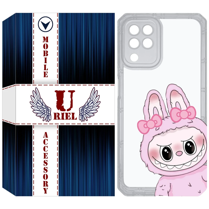 کاور یوریل مدل Clear کد 118 طرح لبوبو Labubu مناسب برای گوشی موبایل سامسونگ Galaxy A22 4G / M32 / M22
