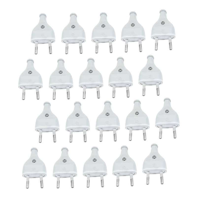 دوشاخه برق مدل تهران بسته 20 عددی دوشاخه برق مدل تهران بسته 20 عددی