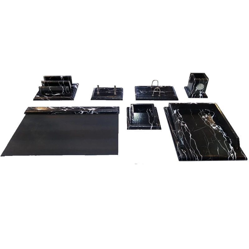 عکس شماره 2 : ست لوازم اداری رومیزی مدل ابر و باد مجموعه 7 عددی