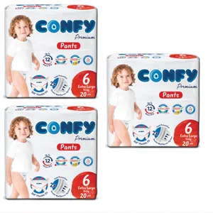 پوشک بچه کانفی مدل PANTS سایز 6 سه بسته 20 عددی