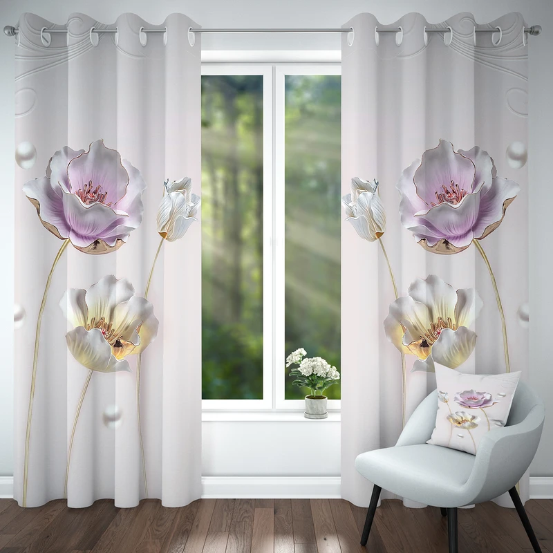 پرده مدل هازان کد 4251 سایز 140x280 سانتی متر