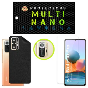 Multi Nano X-SFL Model Clear Screen Protector Suitable For Xiaomi Redmi Note 10 Pro 4G Mobile Phone Along With The Rear Skin