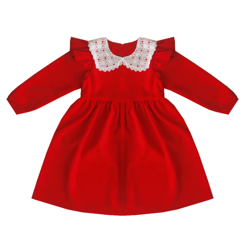 پیراهن دخترانه مدل یقه ب ب کنافی