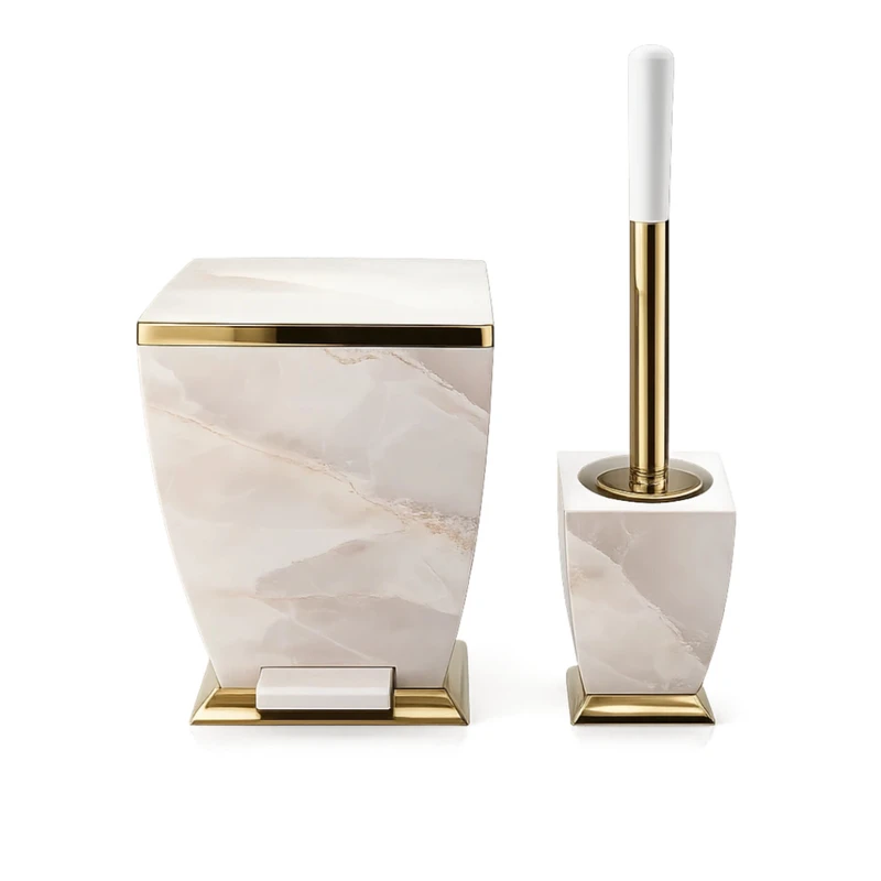 ست سطل و فرچه 2 تکه هارمونی مدل سنگ کد TP6537