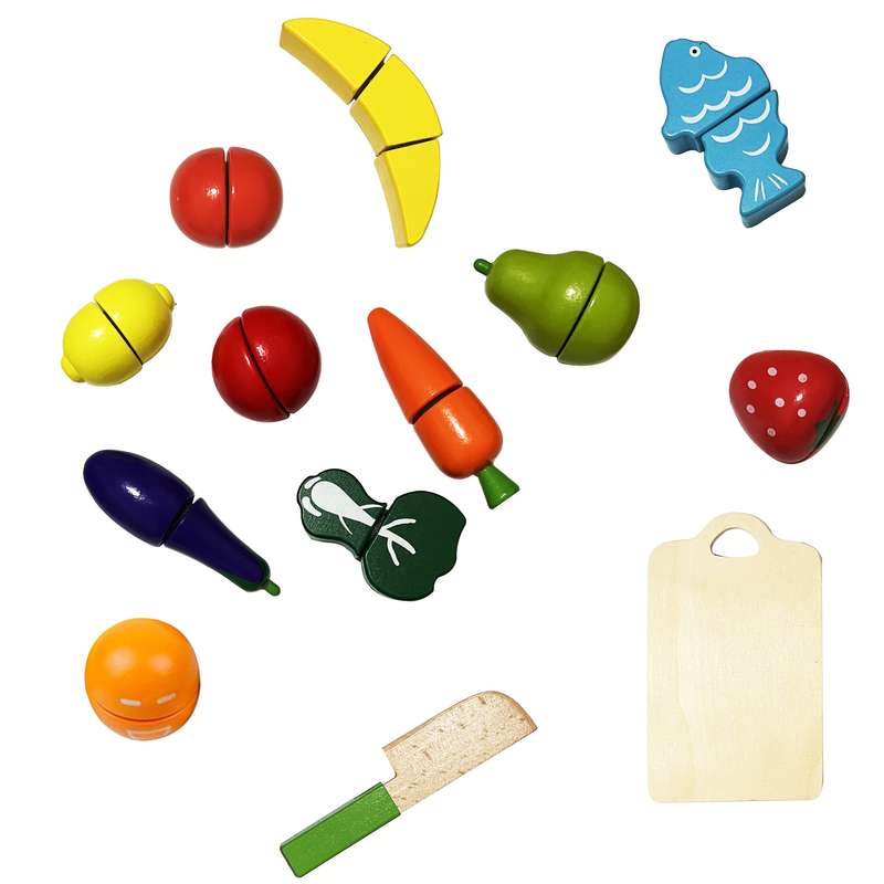ست اسباب بازی آشپزخانه مدل برش میوه و سبزیجات