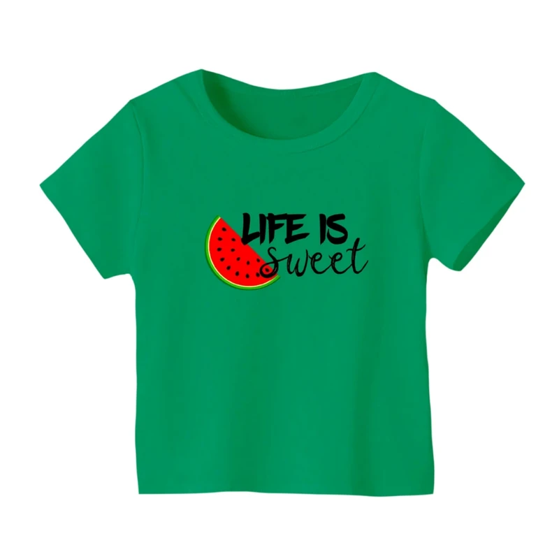 تی شرت آستین کوتاه بچگانه مدل هندوانه یلدایی کد 59