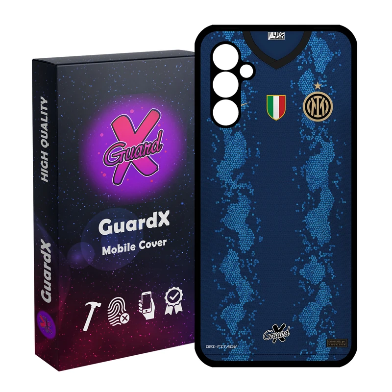 کاور گارد ایکس طرح Inter Milan مدل Glass10400 مناسب برای گوشی موبایل سامسونگ Galaxy A24/A24 4G/M34 5G