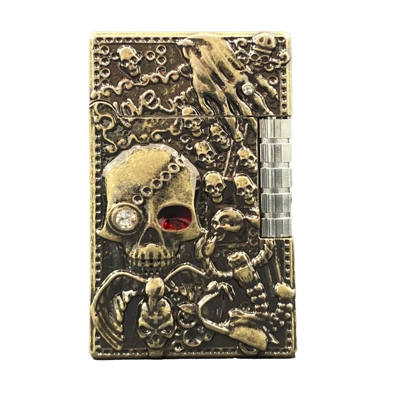 فندک مدل چرخ بغل طرح اسکلت جمجمه کد DKD-1403