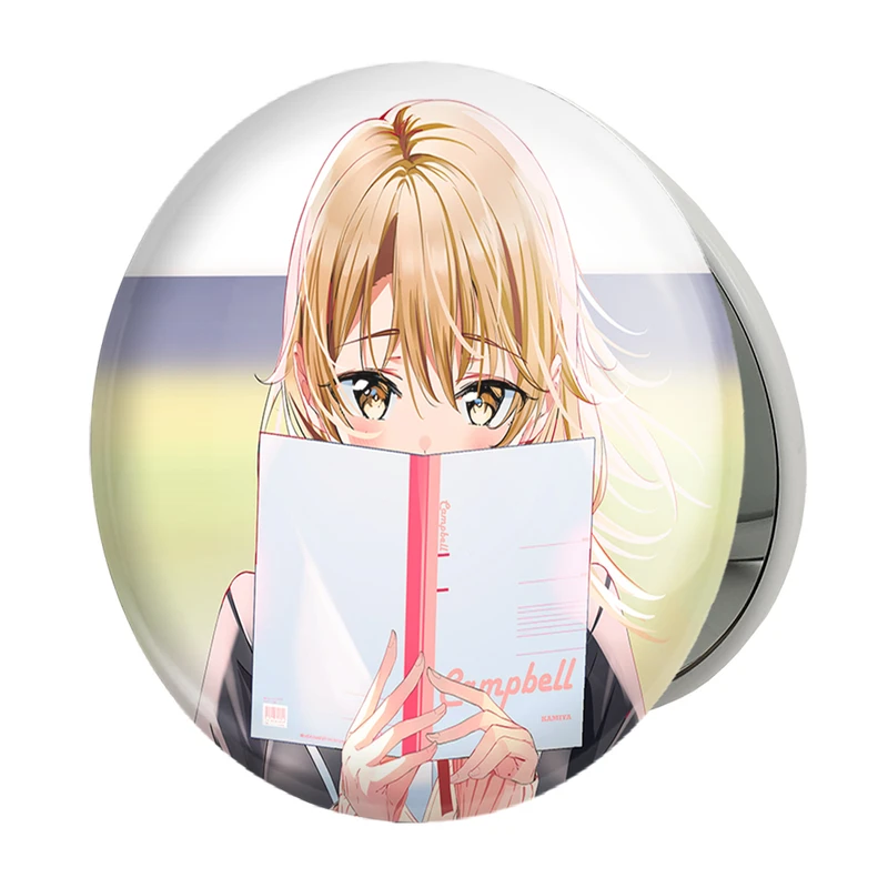 آینه جیبی خندالو طرح ایروها انیمه جوانی کمدی رومانتیک من مدل تاشو کد 32539