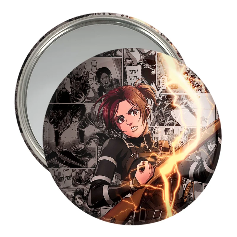 آینه جیبی خندالو مدل ساشا براوس انیمه اتک آن تایتان Attack on Titan  کد 10997