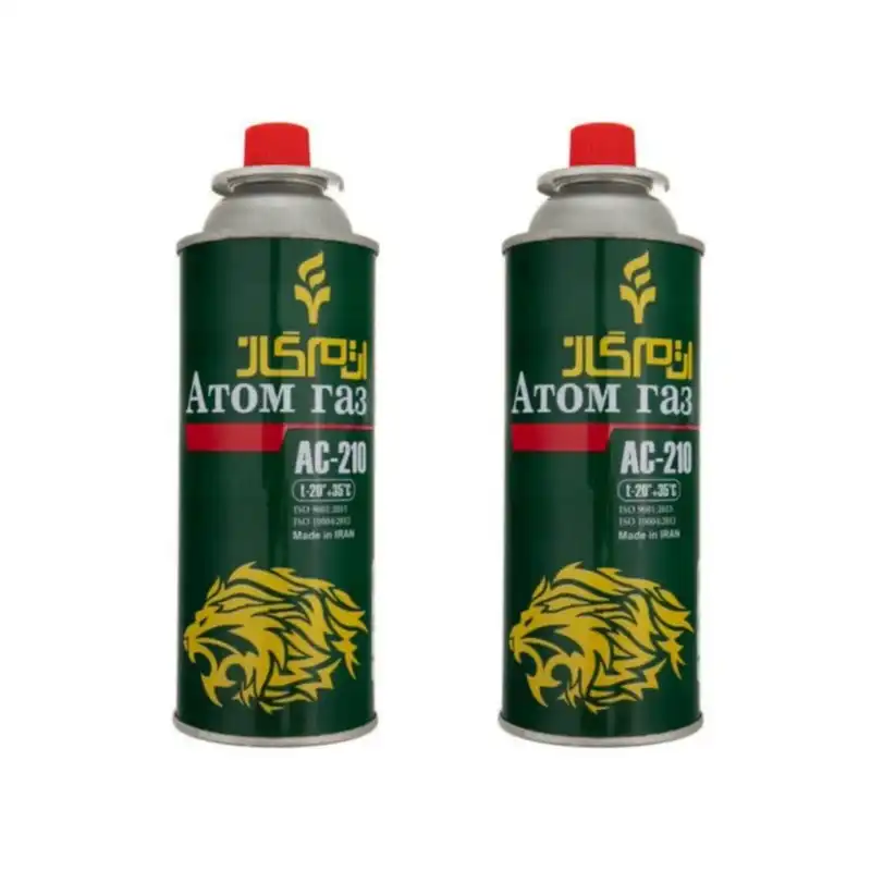 کپسول گاز سفری 320 گرمی اتم گاز مدل 1165020 مجموعه 2 عددی